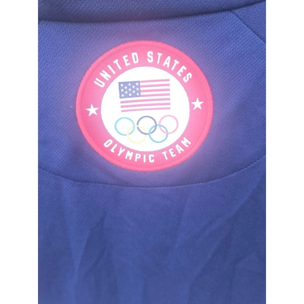 Polo Ralph Lauren Team USA 2020 Summer Olympics Pullover 1/4 ZIP COLOR-BLOCK LG